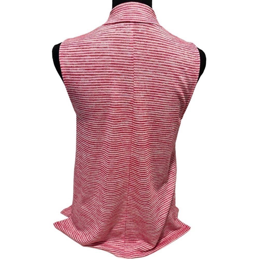 Banana Republic Mock Neck  Tank Size M Red White Stripes - Picture 6 of 15